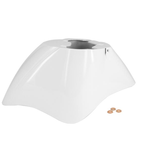 GARDE BOUE AVANT ADAPT. PIAGGIO ZIP 50 2T AC-4T BLANC