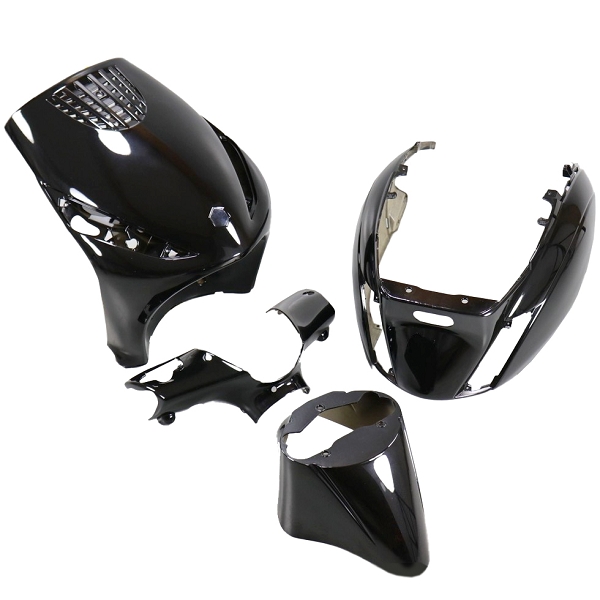 KIT CARROSSERIE ADAPT. PIAGGIO ZIP 50 2000>  NOIR (4 PIECES)