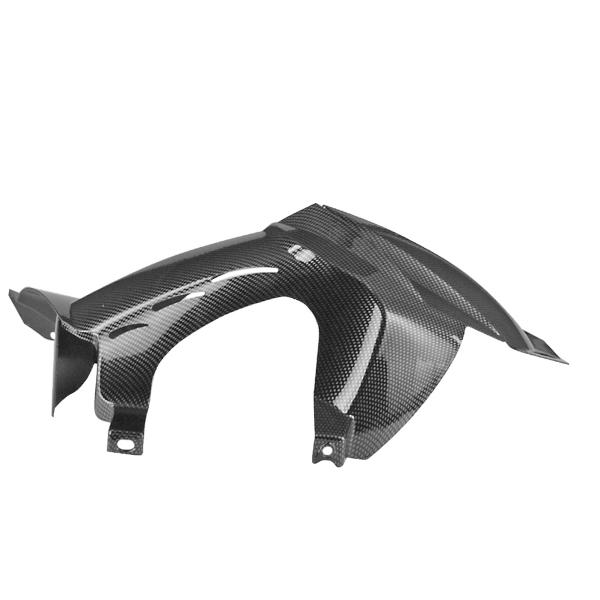 GARDE BOUE ARRIERE ADAPT. PEUGEOT LUDIX 14 POUCES IMITATION CARBONE