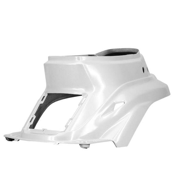 COQUE ARRIERE / CAPOT MOTEUR ADAPT. MBK BOOSTER 1999-2003 / YAMAHA BWS 1999-2003  BLANC METAL