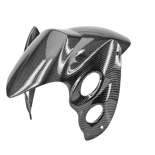 GARDE BOUE AVANT ADAPT. MBK BOOSTER ROCKET / YAMAHA BWS ROCKET IMITATION CARBONE