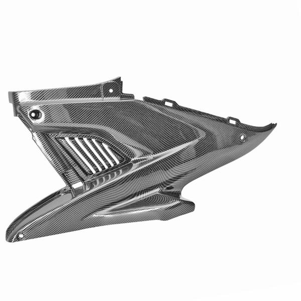 CAPOT MOTEUR GAUCHE ADAPT. MBK NITRO / YAMAHA AEROX IMITATION CARBONE
