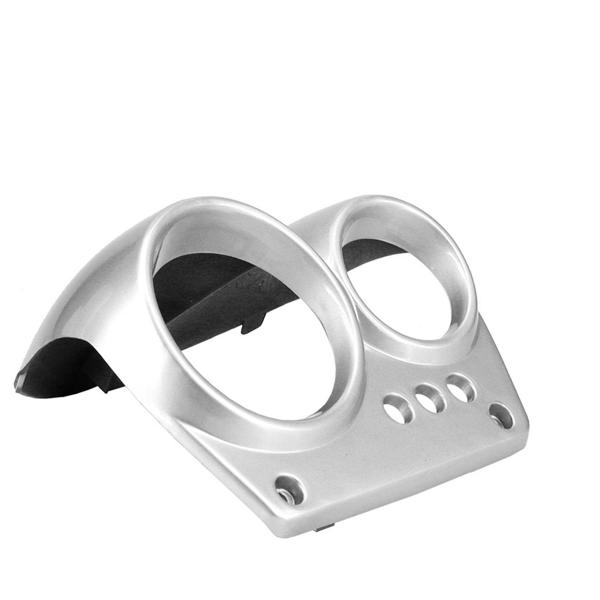 COUVRE COMPTEUR ADAPT. MBK NITRO / YAMAHA AEROX 1998-2012  (OEM : 5BR-F6213-00)  GRIS METAL