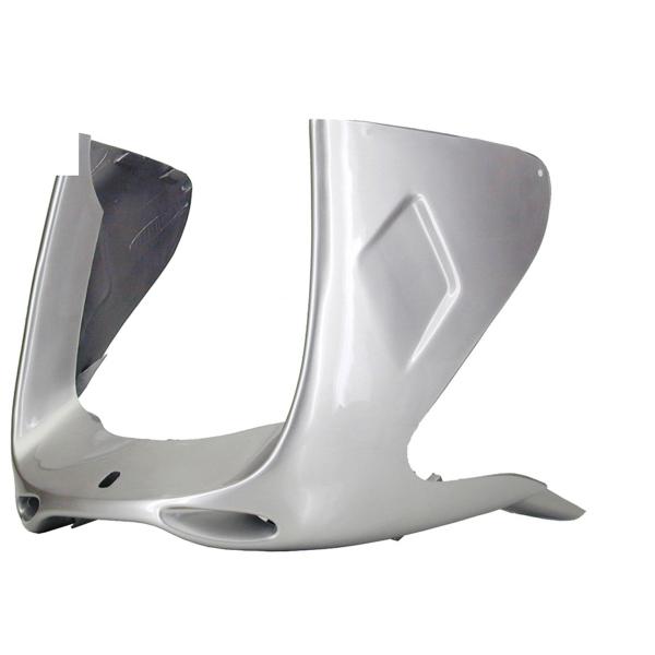 TABLIER AVANT INFERIEUR ADAPT. MBK NITRO / YAMAHA AEROX GRIS METAL (BAS DE CAISSE)