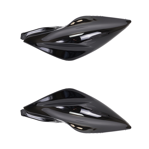 COQUES / CARENAGE ARRIERE ADAPT. MBK NITRO / YAMAHA AEROX 1998-2012 NOIR  (OEM : 5BRF173103 - 5BRF174103) (VENDU A LA PAIRE)