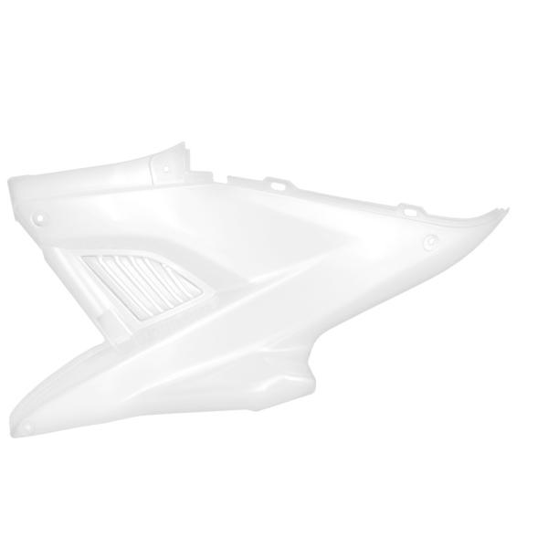 CAPOT MOTEUR GAUCHE ADAPT. MBK NITRO / YAMAHA AEROX BLANC