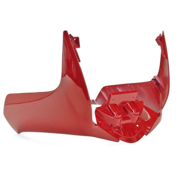 TABLIER AVANT INFERIEUR ADAPT. MBK MACH G / YAMAHA JOG ROUGE (BAS DE CAISSE)