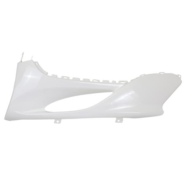 DESSOUS DE TABLIER GAUCHE ADAPT. MBK MACH G / YAMAHA JOG BLANC