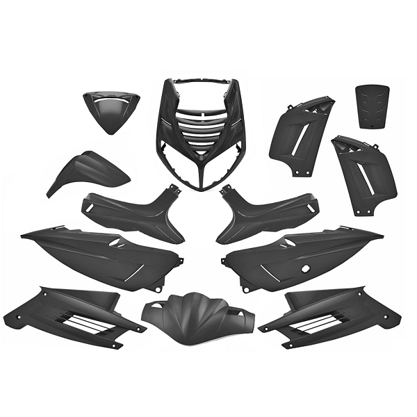 KIT CARROSSERIE ADAPT. PEUGEOT SPEEDFIGHT 2 NOIR METAL (13 PIECES)