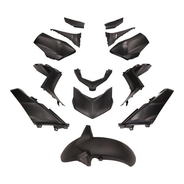 KIT CARROSSERIE ADAPT. YAMAHA XMAX 125-300CC 2023-2026  NOIR MAT (13 PIECES)