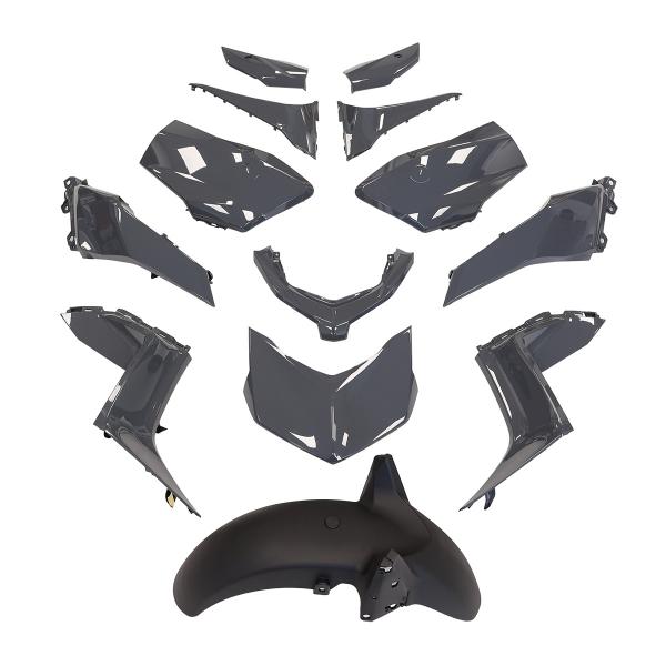 KIT CARROSSERIE ADAPT. YAMAHA XMAX 125-300CC 2023-2026 GRIS NARDO  (13 PIECES)
