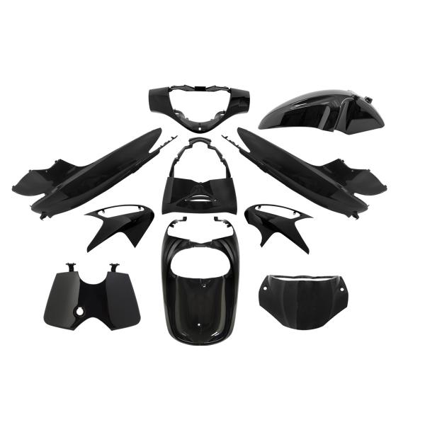 KIT CARROSSERIE ADAPT. HONDA SH 125-150CC 2005-2008 NOIR (10 PIECES)