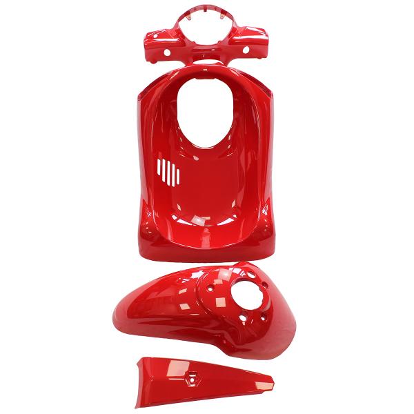 KIT CARROSSERIE ADAPT. PIAGGIO LIBERTY 50 / 125 / 150 / 200cc 2004-2014 (4 PIECES) ROUGE