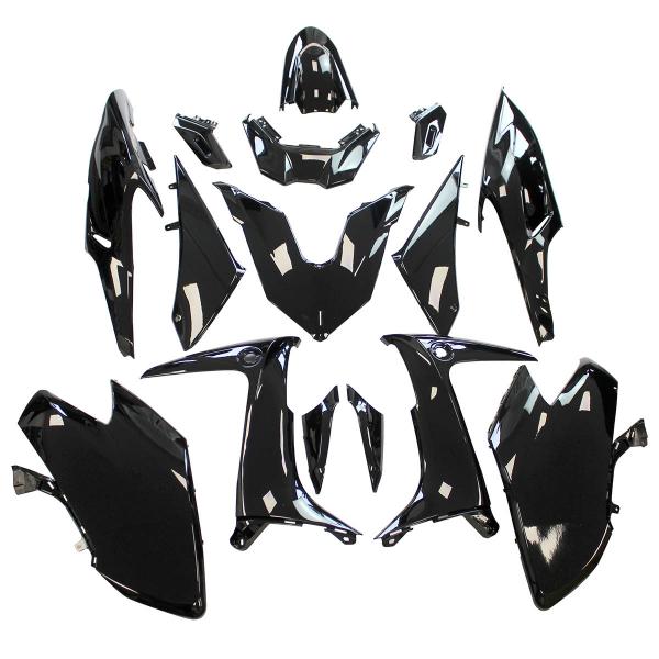 KIT CARROSSERIE ADAPT. YAMAHA TMAX 560CC 2020-2021  NOIR BRILLANT (15 PIECES)