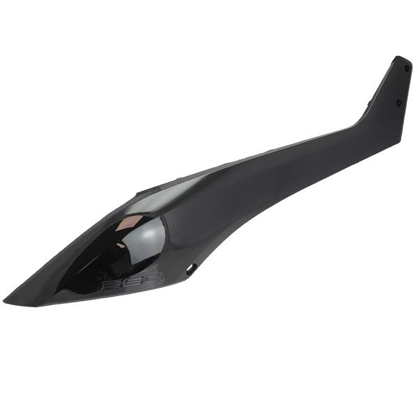 CAPOT MOTEUR ADAPT. YAMAHA TMAX 560CC 2020-2021 BOOMERANG DROIT NOIR BRILLANT