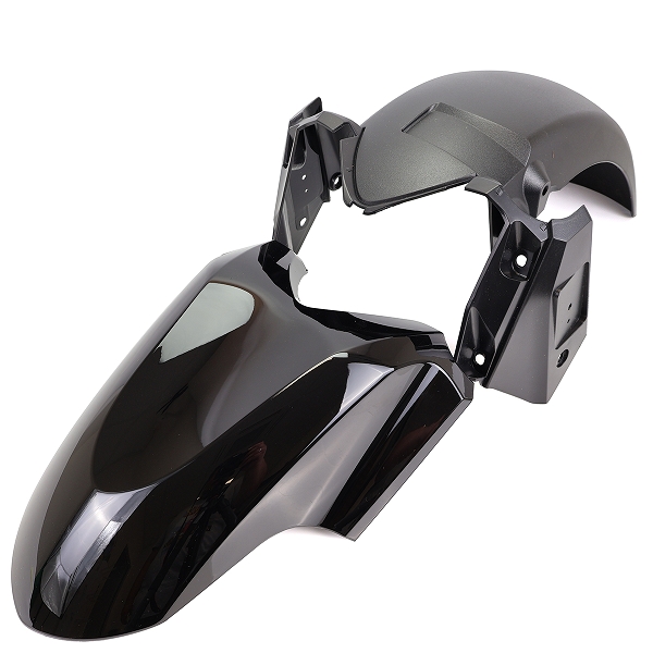 GARDE BOUE AVANT ADAPT. HONDA FORZA 125-300-350CC 2018-2023  NOIR (2 PIECES)