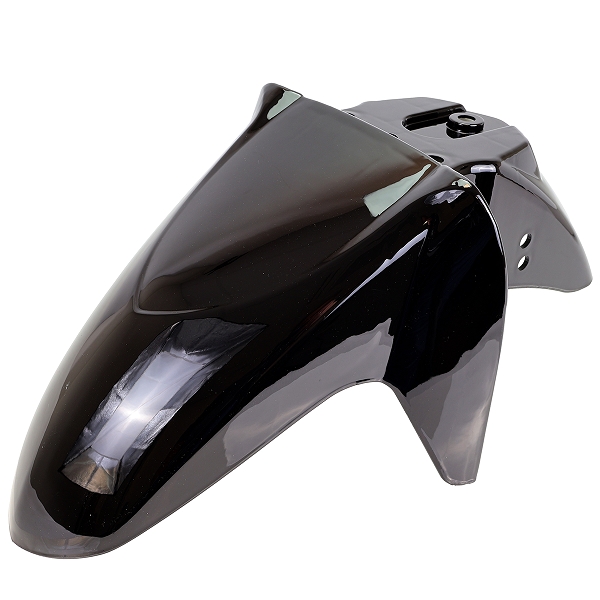 GARDE BOUE AVANT ADAPT. SYM SYMPHONY SR50-125CC 2010-2020 NOIR BRILLANT