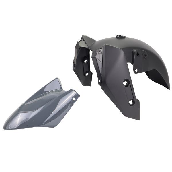 GARDE BOUE AVANT ADAPT. YAMAHA TMAX 560CC 2022-2024 GRIS NARDO (2 PIECES)