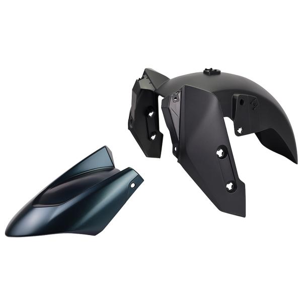 GARDE BOUE AVANT ADAPT. YAMAHA TMAX 560CC 2022-2024 DARK PETROL (2 PIECES)