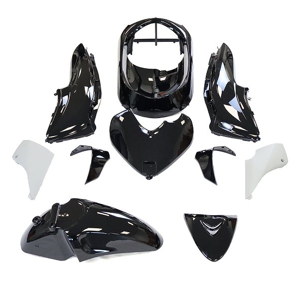 KIT CARROSSERIE ADAPT. HONDA SH125-150CC  2009-2012 NOIR (10 PIECES)