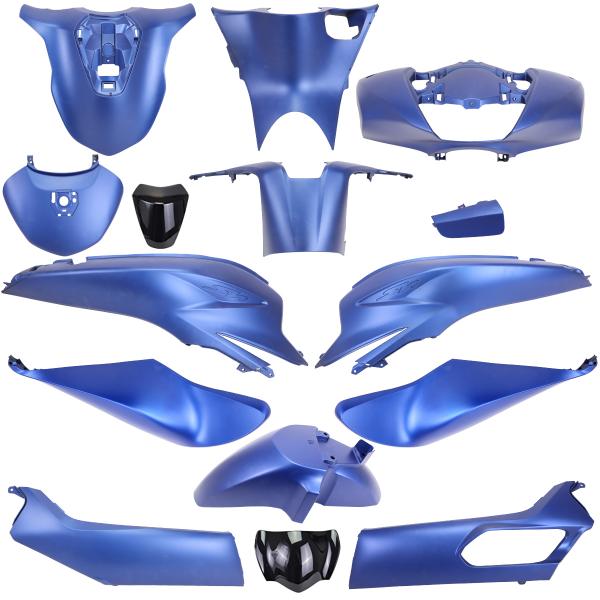 KIT CARROSSERIE ADAPT. HONDA SH125-150CC 2020-2024  BLEU MAT (15 PIECES ) ( PB397 )