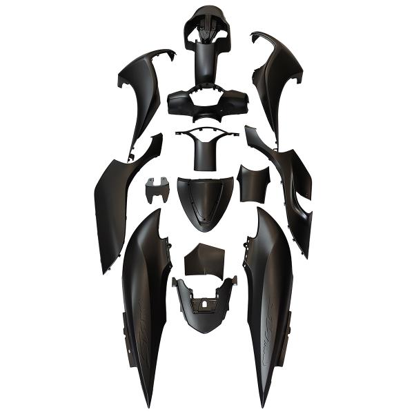 KIT CARROSSERIE ADAPT. HONDA SH125CC MODE 2020-2024 NOIR (14 PIECES) ( NHA76 )