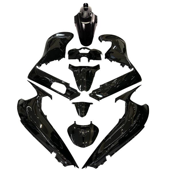 KIT CARROSSERIE ADAPT. HONDA SH 350CC 2021-2024 NOIR BRILLANT  (9 PIECES)