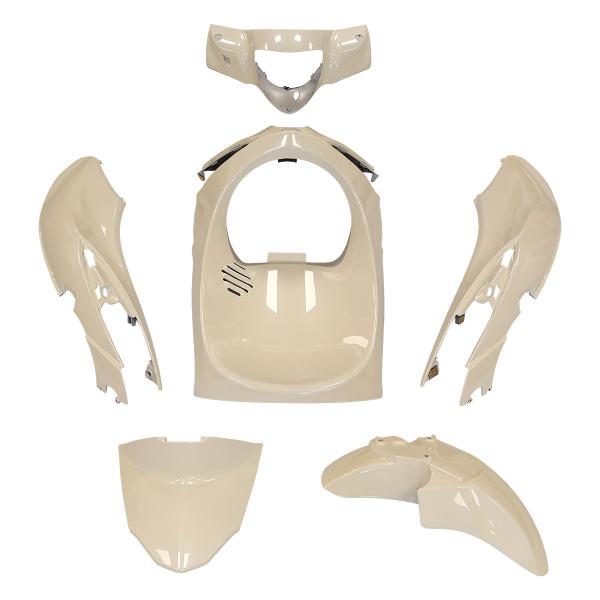 KIT CARROSSERIE ADAPT. PIAGGIO LIBERTY 50-125CC 2015-2023 ( 6 PIECES) BLANC PERLE