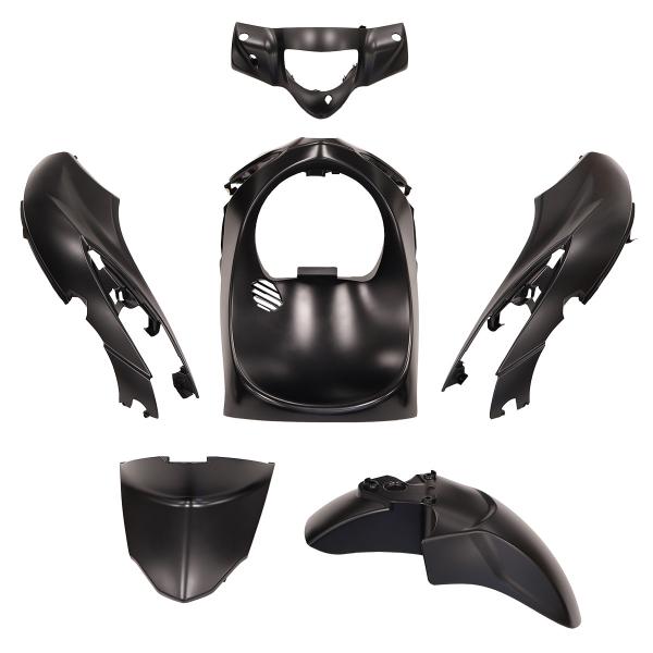 KIT CARROSSERIE ADAPT. PIAGGIO LIBERTY 50-125CC 2015-2023 ( 6 PIECES) NOIR MAT