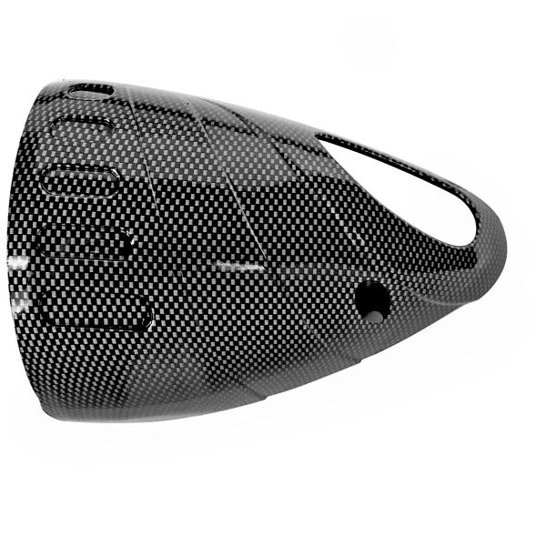 PROTECTION POT D'ECHAPPEMENT INFERIEUR MAXISCOOTER RB MAX ADAPT.  YAMAHA TMAX 500 2001-2006 CARBONE