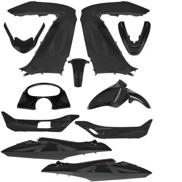 KIT CARROSSERIE ADAPT. HONDA PCX 125CC  2009-2013 NOIR (11 PIECES)