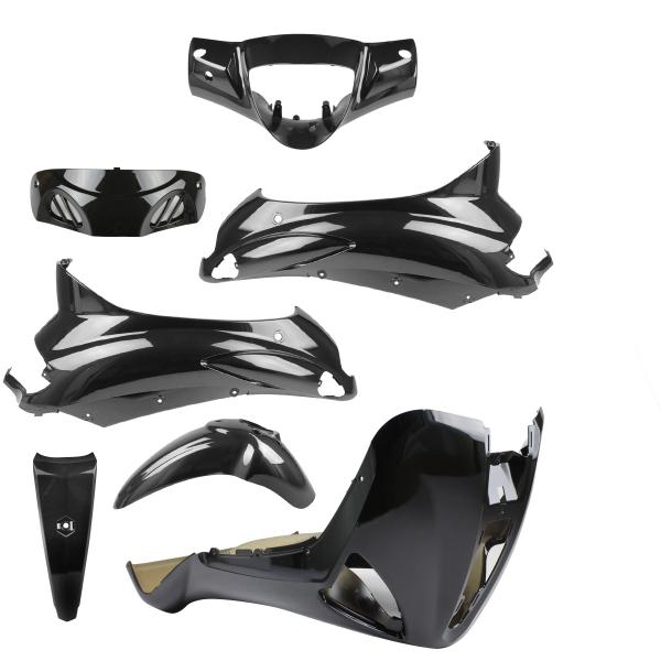 KIT CARROSSERIE ADAPT. PIAGGIO LIBERTY 50 / 125 / 150 / 200cc 2004-2014 (7 PIECES) NOIR