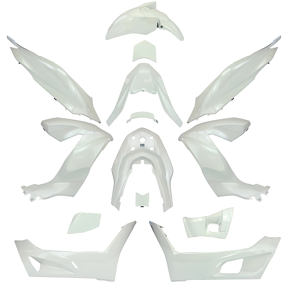 KIT CARROSSERIE ADAPT. HONDA PCX 125CC 2021-2024  (15 PIECES) BLANC PERLE