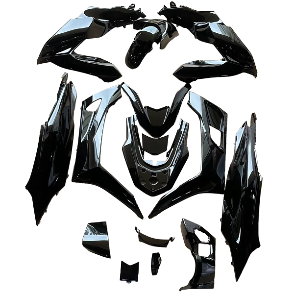 KIT CARROSSERIE ADAPT. HONDA PCX 125CC 2021-2024 (15 PIECES) NOIR BRILLANT