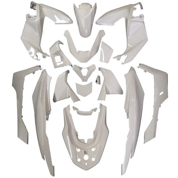 KIT CARROSSERIE ADAPT. HONDA PCX 125CC 2025  (17 PIECES) BLANC