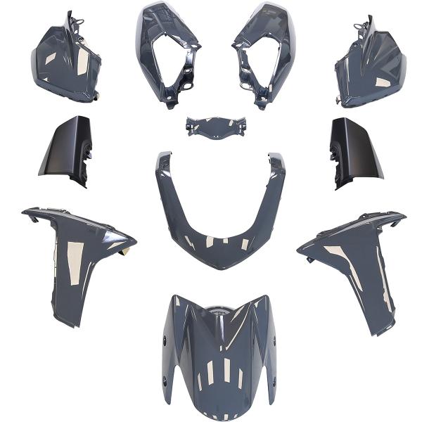 KIT CARROSSERIE ADAPT. YAMAHA NMAX 125CC 2015-2020 GRIS NARDO (11 PIECES)