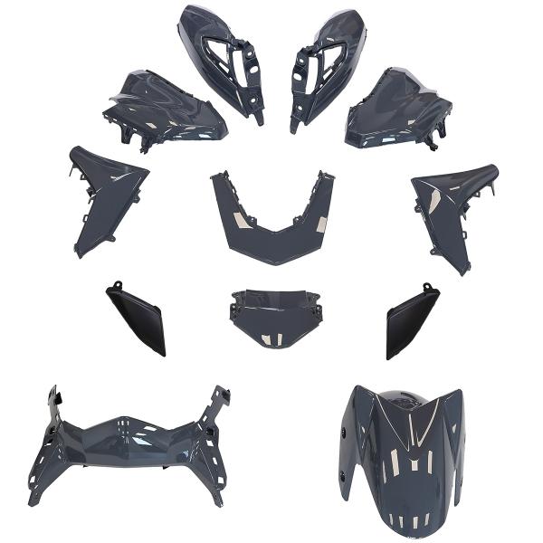 KIT CARROSSERIE ADAPT. YAMAHA NMAX 125CC 2021-2024 GRIS NARDO (12 PIECES)