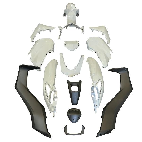 KIT CARROSSERIE ADAPT. YAMAHA NMAX 125CC 2021-2024  BLANC (15 PIECES)