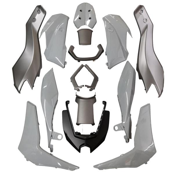 KIT CARROSSERIE ADAPT. YAMAHA NMAX 125CC 2025 GRIS NARDO (16 PIECES)