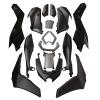 KIT CARROSSERIE ADAPT. YAMAHA NMAX 125CC 2025 NOIR MAT (16 PIECES)