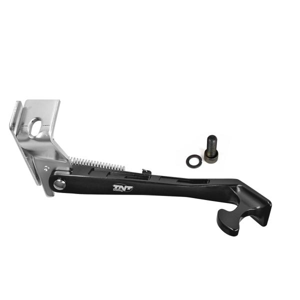 BEQUILLE LATERALE ALU TNT ADAPT. MBK NITRO / YAMAHA AEROX NOIR MAT