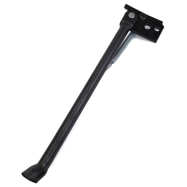 BEQUILLE LATERALE NOIR ADAPT. DERBI SENDA SENDA ENDURO DRD. RACING ET R  ( L : 350mm )