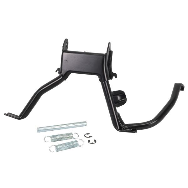 BEQUILLE CENTRALE BUZZETTI ADAPT. PIAGGIO 50 ZIP 2T. ET2. VESPA LX 2T. FLY 2T. FREE NOIR ( 4386 )
