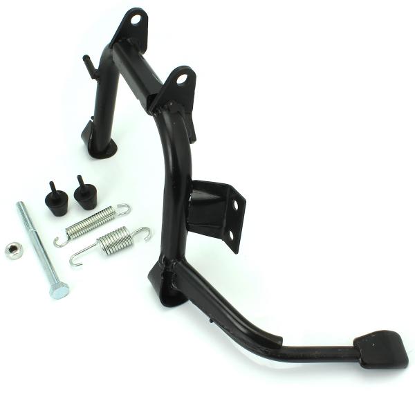 BEQUILLE CENTRALE TNT ADAPT. PIAGGIO 50 FLY 4T. VESPA LX 4T. 125 FLY 4T. 125 ZIP 4T / APRILIA 125 HABANA NOIR (OEM : 582018-600320-601708)