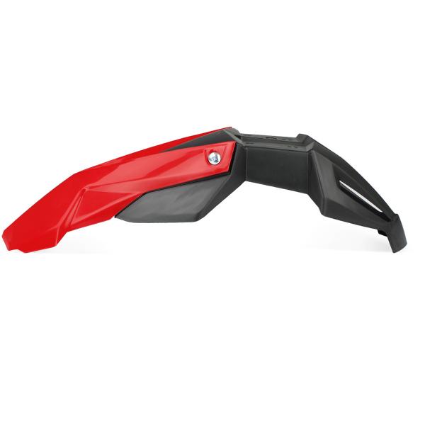 GARDE BOUE AV SUPER MOTARD NOEND UNIVERSEL (2 PIECES) NOIR / ROUGE