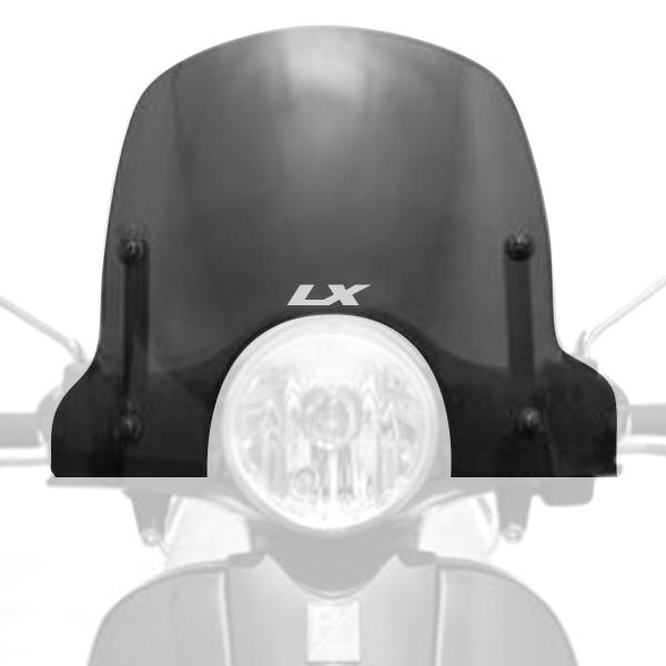 PARE BRISE SPORT FUME ADAPT. VESPA LX (KIT MONTAGE PEINT)