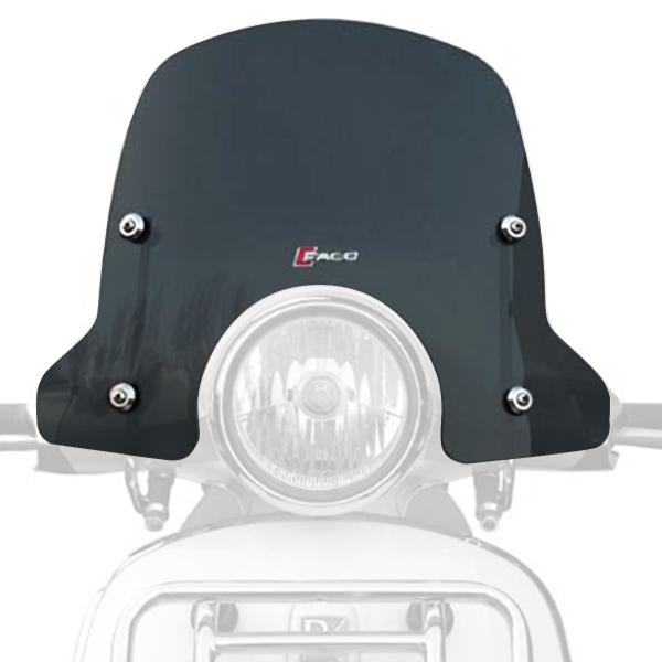 PARE BRISE SPORT FUME ADAPT. VESPA PRIMAVERA 2014 (KIT MONTAGE CHROME)