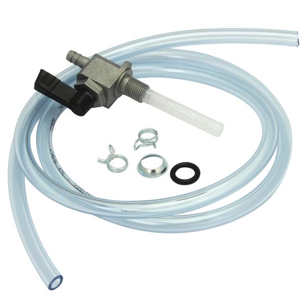 KIT ROBINET ESSENCE ADAPT. PEUGEOT 103 + DURITE TRANSPARENTE 1M + COLLIERS