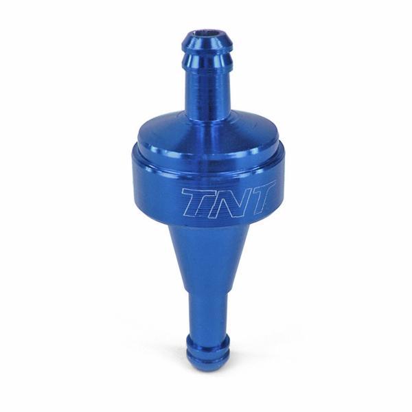 FILTRE A ESSENCE CNC BLEU ANODISE Ø6 DEMONTABLE