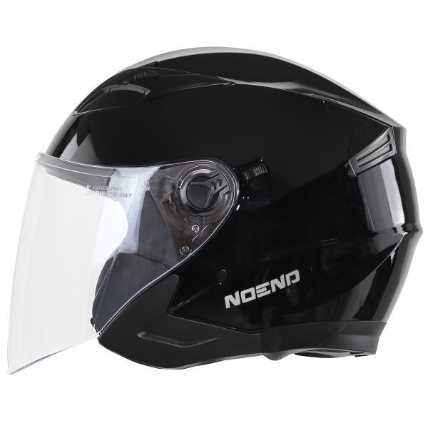 CASQUE JET NOEND SC-32 NOIR BRILLANT DOUBLE ECRAN    S